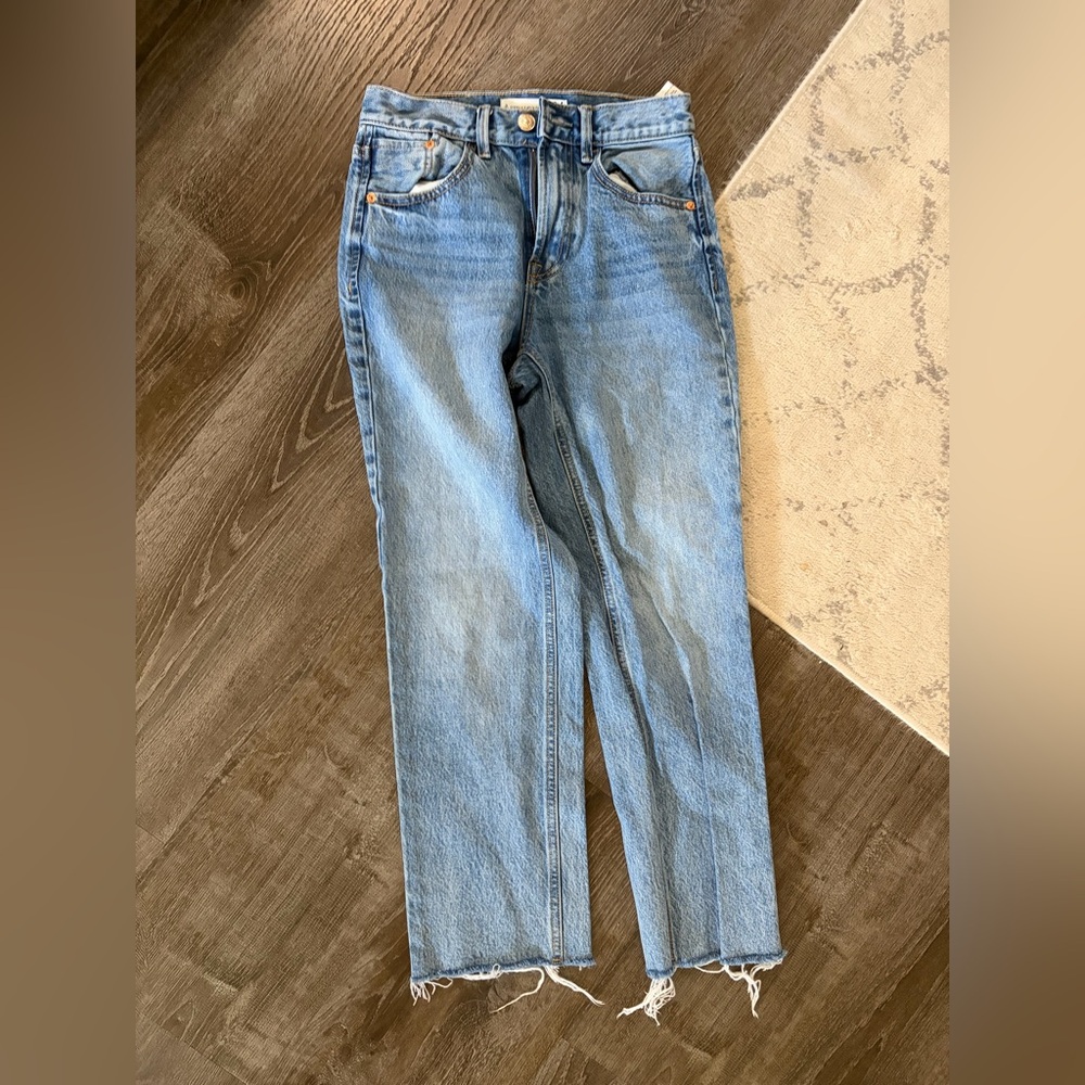 Stradivarius Light Blue Straight Jeans